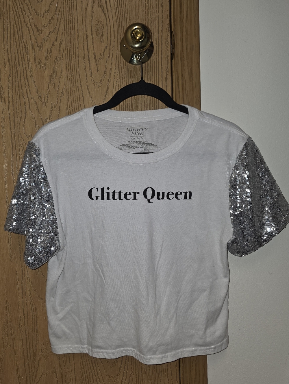 Glitter Queen crop top